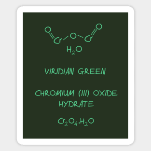 Pigment Molecules Viridian Green Magnet